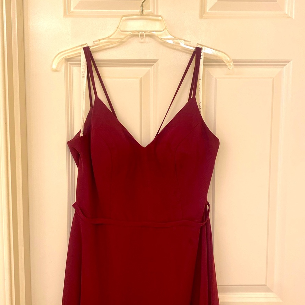 Azazie Raspberry Janine Dress